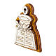 Communion wood magnet with white book and chalice 2x1.5 in s2