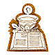 Communion favor magnet white book and wooden chalice 5x4 cm s1