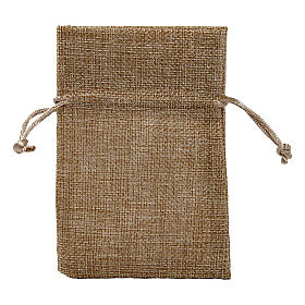 Jute bag with rope for favours 6x4 in