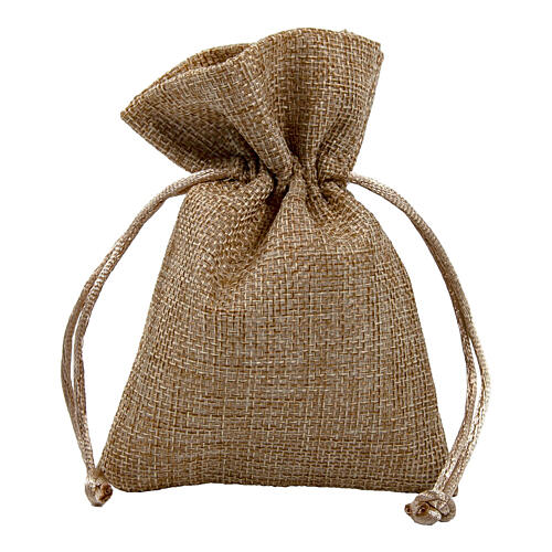 Jute bag with rope for favours 6x4 in 2