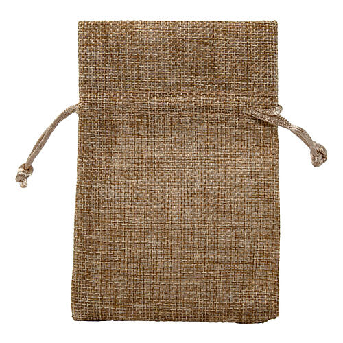 Jute bag with rope for favours 6x4 in 4