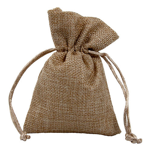 Jute bag with rope for favours 6x4 in 5