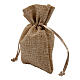 Jute bag with string for favors 15x10 cm s3