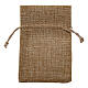 Jute bag with string for favors 15x10 cm s4