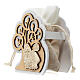 Wooden Tree of life with jute bag and Confirmation symbols s2