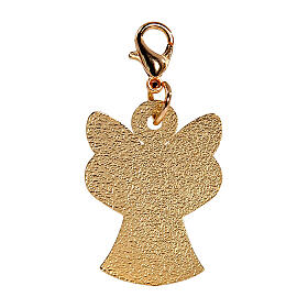Angel pendant in gold zamak Baptism 4 cm
