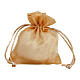Beige organza bag for favours 4x4 in s1