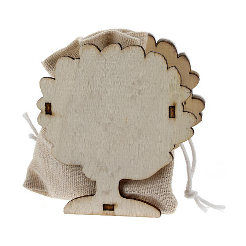 Wooden Tree of life with jute bag different colours 3 in 4