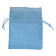 Light blue bag for favours with lanyard 4.5x4 in s1