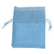 Blue favor bag with string 12x10 cm s2