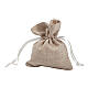 Beige rectangular bag for favours 4x3 in s2