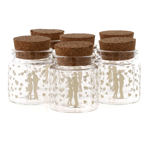 Pot en verre cadeau Mariage d. 5 cm 3