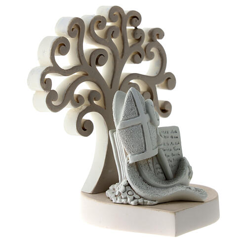 Confirmation favour with mitre and Tree of Life, resin 2