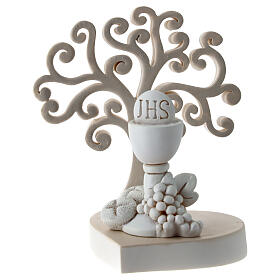 Holy Communion favour with chalice and Tree of Life, resin