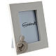 Wedding photo frame bride and groom embraced white s3