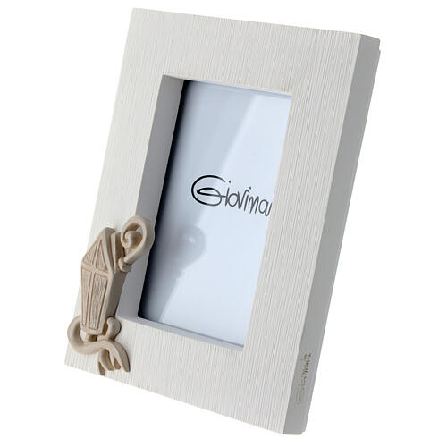 White picture frame with Confirmation symbols, resin 2