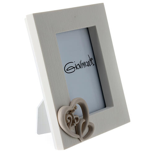 Silver wedding anniversary picture frame, resin favour 3