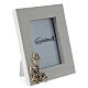 White picture frame with Communion symbols, resin s3