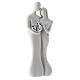 Married couple silver heart statue 12 cm s2