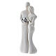 Married couple silver heart statue 12 cm s3