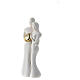 Statue of a couple with a golden heart 4.7 inches s2