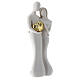 Statue of a couple with a golden heart 4.7 inches s3