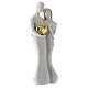 Casal estatueta coração dourado 12 cm s3