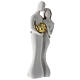 Statue of lovers with a golden heart 9.1 inches s3