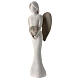 Angelo decorato cuore tortora idea regalo 25 cm s3