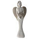Angel statue favor decorated dove heart 25 cm s1