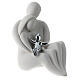 Silver plated baby sitting family favor 10 cm s3