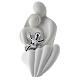 Resin favour, 5.5 in, sitting family with silver baby s1