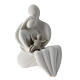 Resin favour, 5.5 in, sitting family with dove-coloured baby s2