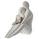 Resin favour, 5.5 in, sitting family with dove-coloured baby s3