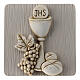 Holy Communion rosary case with chalice, bread and grapes s3