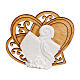 Heart-shaped Confirmation souvenir, plaster, 2.5x2 in s1