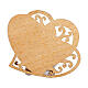 Heart-shaped Confirmation souvenir, plaster, 2.5x2 in s3