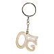 Souvenir key ring, resin 50 with glitter, 1.2x1.6 in s3