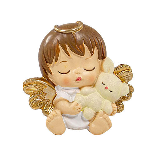 Religious favour, resin angel-shaped magnet, assorted models, 2.5x2 in 3
