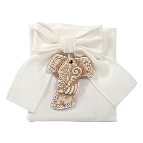 Fabric bag with panama ribbon for Confirmation favours, 4 in