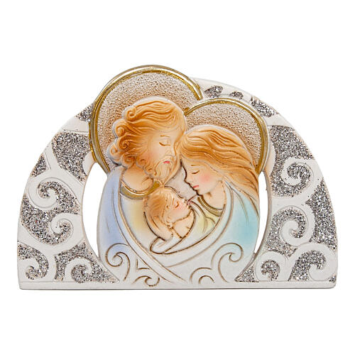 Holy Family favor arch icon in resin 10x7 cm 1