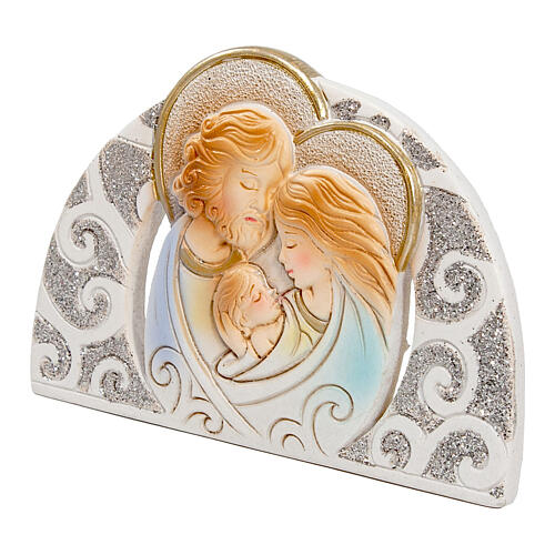 Holy Family favor arch icon in resin 10x7 cm 2