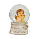 Glitter globe with angel, religious favour, 3x2 in s1