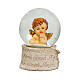 Glitter globe with angel, religious favour, 3x2 in s2