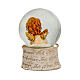 Glitter globe with angel, religious favour, 3x2 in s7