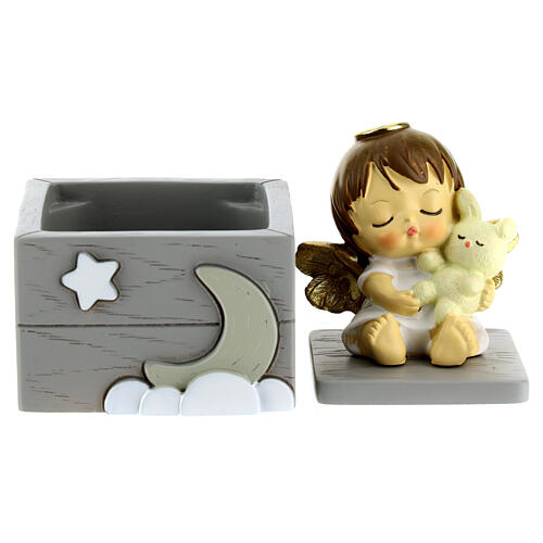 Religious favour, resin box with angel, 3x2.5 in 6