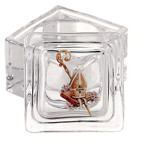 Glass box for Confirmation favour, 2x2x2 in
