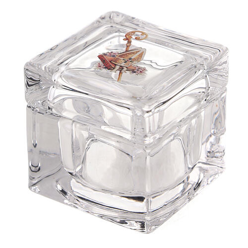 Glass box for Confirmation favour, 2x2x2 in 3