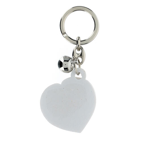 Resin key ring with chalice and little bell, 4 in 2
