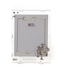 Glass picture frame with Tree of Life, 4x3 in